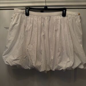 NWT‎ White J. Crew Mini bubble skirt in cotton poplin
